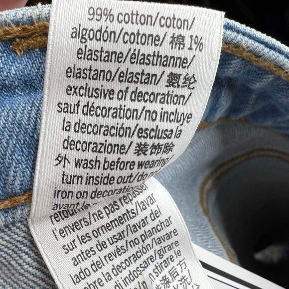 Denim by PINK High-Rise Jean Shorts Light Wash - Picture 5 of 6